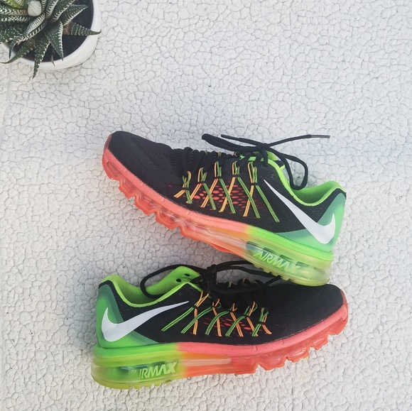 shoes, hyper pink and neon greenn air max90 gs - Wheretoget